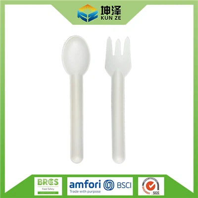 Pov tseg Bagasse Cutlery Set