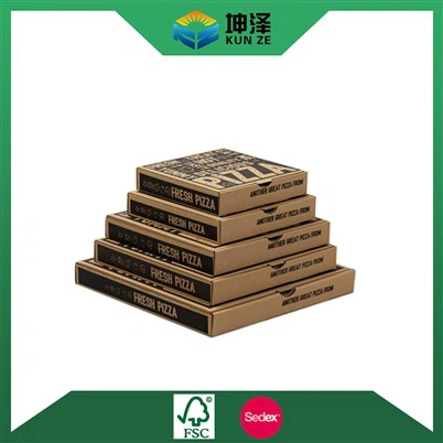 Plain Brown Pizza Boxes